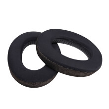 Ventilated Ear Cushions Replacement Ear Covers-Grid dark coffee