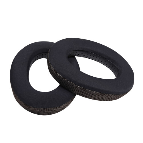Ventilated Ear Cushions Replacement Ear Covers-Grid dark coffee