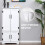 Homcom HOMCOM Accent Floor Storage Cabinet Kitchen Cupboard with 2 Large Doors 8