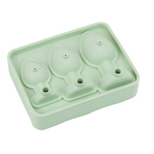 Flexible Ice Cubes Tray With Creative Funny Design Easy-Green