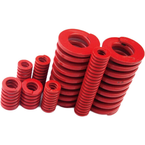 Plastic Spring Extended Compression Spring  Tensile Mold Compression Spring Red Mold Medium Size OD 35mm ID 17.5mm 1