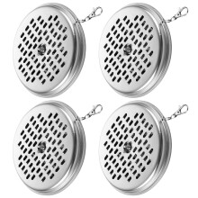 Mosquitoes Coil Holder 4Pack Hanging Incense Coil Holder With Lid Fireproof Portable With Buckles Outdoor Indoor