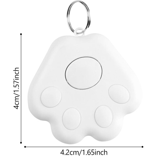 Dog GPS Tracker Waterproof RealTime GPS Tracking Pet Tracker With Cat Claw Shape, White 2