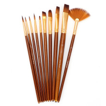Colour Brusetail Colour B Fine Tips Colour B Oil Painting B Type B, 10 Pieces Colour B Set Various S Nylon H Wator Ylic Paint