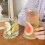 Modern Curved Shape Glass Cup Ribbed Transparent-340ml 5
