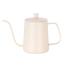 Stainless Steels Pours Over Kettle-600ML white with cov