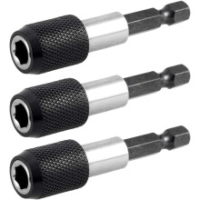 Adaptor de mandrină magnetică pentru construcții rezistente, suport pentru biți de șurubelniță cu tijă hexagonală pentru eliberare rapidă,