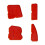 Multi Functional Grout Scraper Removal Kit For Tile-Red Color 1