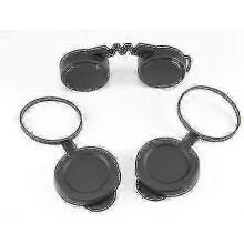Pack Of 10x42 Rubber Lens Caps For Binoculars - Includes Rainguard, Objective Optics Protection Covers