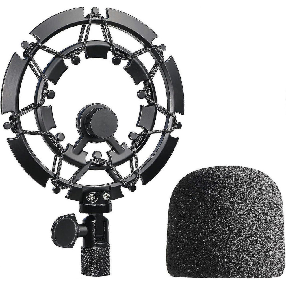 Shock Mount For Yeti Microphone And Yeti Pro Microphone With Yeti Mic Cover Foam, Alloy Microphone Shock Mount Blue 6935161348910