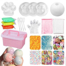 2025 Empty Stress Ball DIY Kit, Blank Pressure Ball Skin DIY Kit Stress Ball DIY Kits