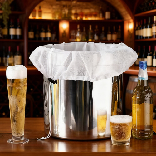 3Pcs Reusable Beer Home brew Filter Bag Reusable Wine Dreg 2