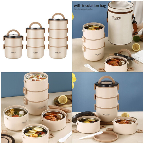 Insulated Meal Preps Container 304 Nonrust Steel-2800ml 2