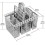 Cutlery basket for dishwasher (removable handle) 2