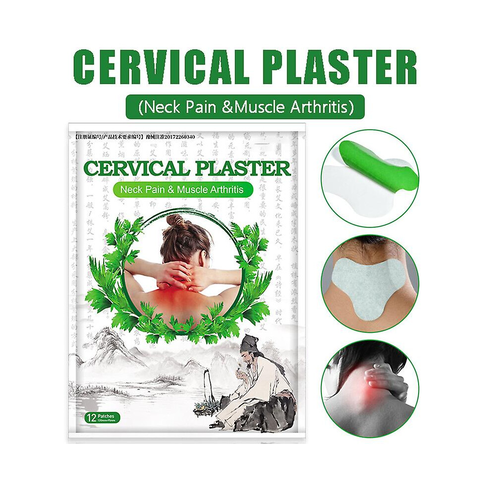 Wormwood Cervical Paster Natural Herbal Neck Pain & Muscle Arthritis Pain Relief Patch for Adults New