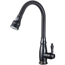Kitchen faucets bathroom sink faucets black kitchen faucet copper draw cold hot water sink sink sit bathroom European antique