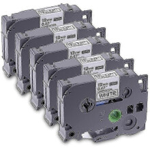 5-Pack Compatible Laminated Label Tape for Brother TZe-231 TZ-231 Replacement