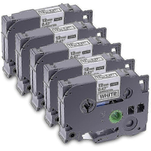 5-Pack Compatible Laminated Label Tape for Brother TZe-231 TZ-231 Replacement