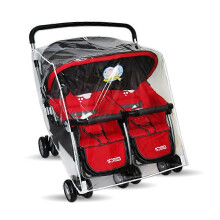 Universal Twins Stroller Raincover Double Raincover for Pushchair Side by Side Baby Stroller rain Cover for Pushchair Pram Buggy Rainproof Dustproof W