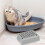 Stabiele kattenbak opstapplatform met antisliptextuur,-Grijs 4
