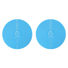 Flexibele siliconen bakpad voor het rollen van deeg,-Blauw