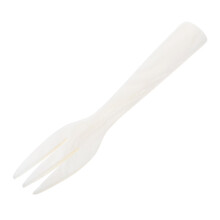 Dessert Fork Shell Design RoundHandle Ice Shell Finish Natural Color Easy Clean Tableware 1.0 g