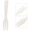 Dessert Fork Shell Design RoundHandle Ice Shell Finish Natural Color Easy Clean Tableware 1.0 g 4