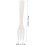 Dessert Fork Shell Design RoundHandle Ice Shell Finish Natural Color Easy Clean Tableware 1.0 g 3