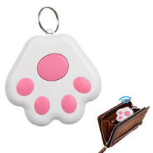 Pet Tracker Cat Claw Shape Long Standby RealTime Item Tracker Wireless Phone Finder Pink For Kids Pets Luggage Wallets