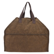 Canvas Block Carrier Firewood Storage Bag Organiser for Fireplace Camping BBQ