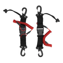 2 Pieces Scuba Lanyard, Spiral Lanyard Made of 316 Stainless Steel, Nylon Diving Equipment Leash for Underwater Cameras, Fishing, Mountaineering