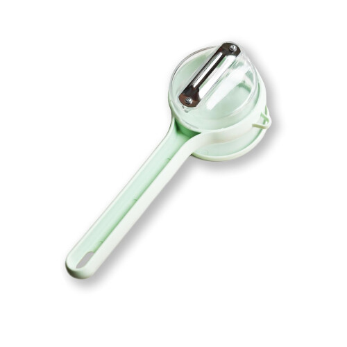 Outil d'épluchage avec boîte de rangement, éplucheur-Vert clair 2
