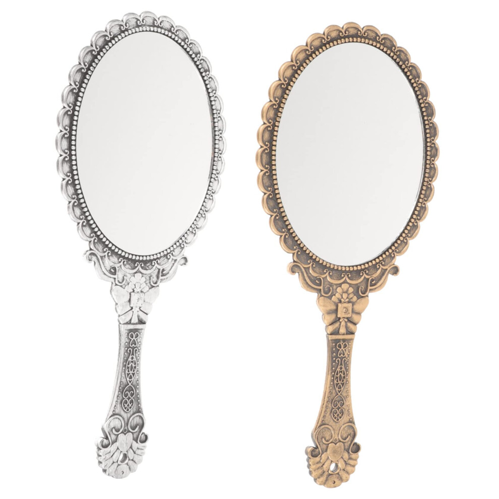 Pack of 2 Hand Mirrors for Women Makeup Mirror Cosmetic Mirror for Women Makeup Mirror Hand Mirror Hand Mirror for Make Up  Hand Mirror