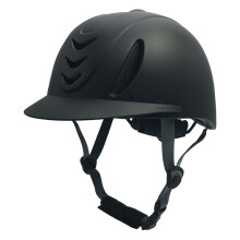 Riding Helmet, Riding Hat, Bicycle Helmet, Riding Equipment with Removable Lining, Protective Hat, Riding Hat for Full Black
