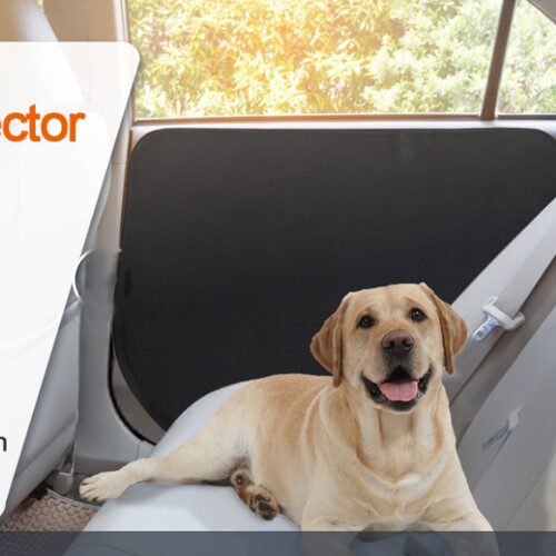 Car Door Protector for Dog Scratch Guard Pet-Large black right 1