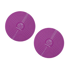 2 Dishwasher Safe Silicone Cake Decorating Mat With-Purple