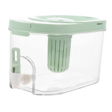 Cold Drink Dispenser Plastic Leak Proof with-Square Light Green