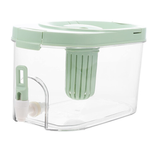 Cold Drink Dispenser Plastic Leak Proof with-Square Light Green
