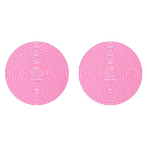 Silicone Kitchen Mat For Baking Rolling Dough Heat-Pink