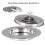 Stackable Stainless Steels Communion Bread Plate With Lid For 2