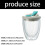 Temperatures Resistant Drinking Glasses With-gray cover 350ML 3