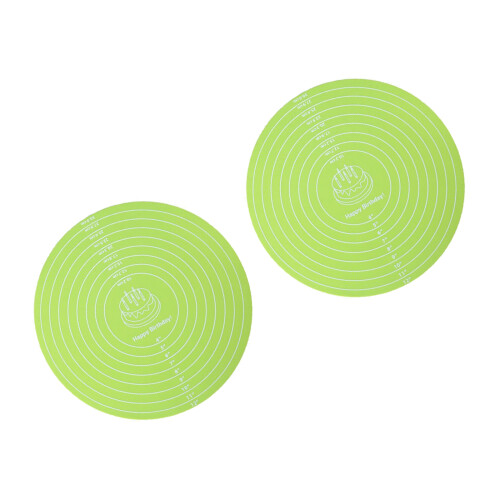 Flexible Silicone Baking Mat For Pastry Cake Decorating-Green