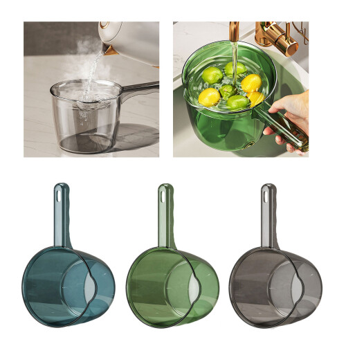 Clear Plastic Water Ladle with Long Handle Impacts-Large green 1