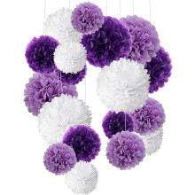 Decorațiuni de ziua de naștere pentru petreceri preșcolare, pompoane din șervețele DIY îmbunătățesc decorul camerei cu un pachet elegant de