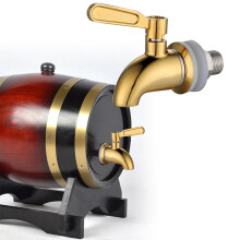 Vintage trätunnuta för vin, personlig smakinfusionsstation, ektunna med stadigt flöde, heminredning i bar, elegant design 7x6.