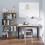 Homcom HOMCOM Computer Desk Dining Table Writing Table with Metal Frame, Black 1
