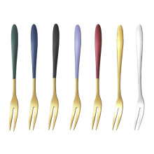 Fruit Forks 7Piece Stainless Steel Set For Dessert And Salad Wedding Party Kitchen Tableware
