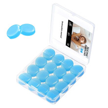 Earplugs, 16 Pieces Ear Plugs for Sleeping, Noise Cancelling Earplugs, Moldable Silicone Earplugs for Sleeping, Swimming, Learning, Travel(Blue)