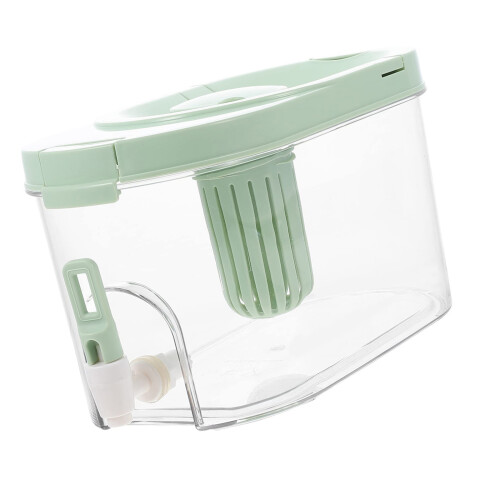 Transparenter Kühlschrank-Wasserkrug,-Quadratisches Hellgrün