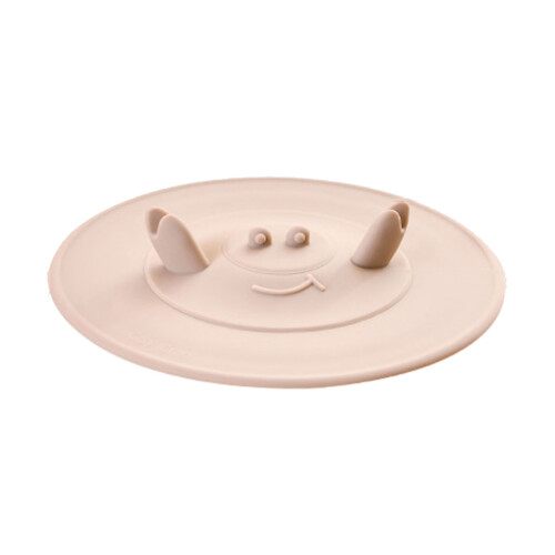 Silikon-Krabbenbecher decken Tassendeckel mit-Aprikosenfarbe